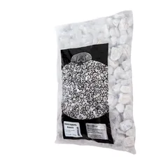 Grava de mármol blanco 0.5 pies cúbicos