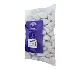 Canto rodado blanco 0.25 pies cúbicos