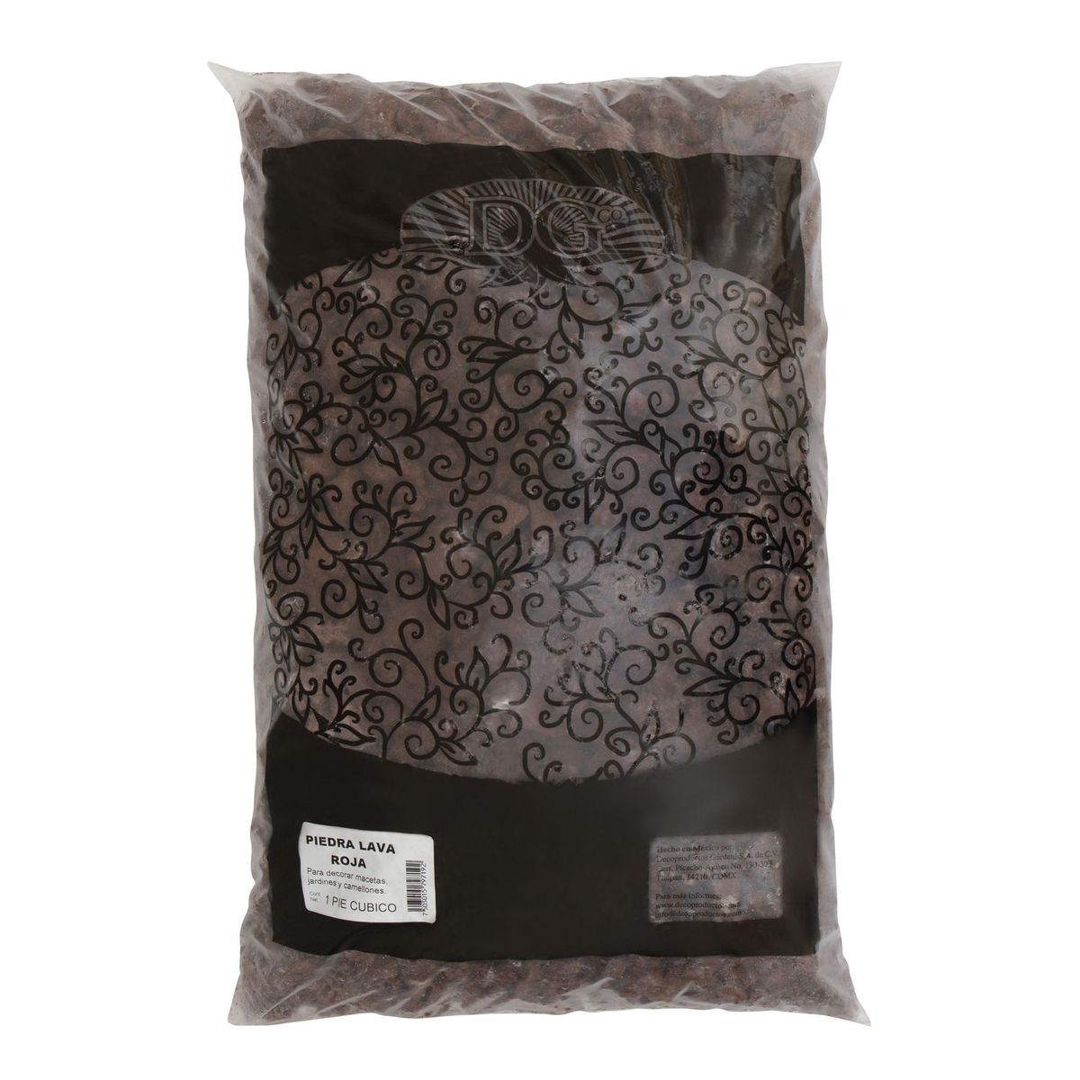 Decoproductos Garden - Tezontle rojo 1 pie cubico