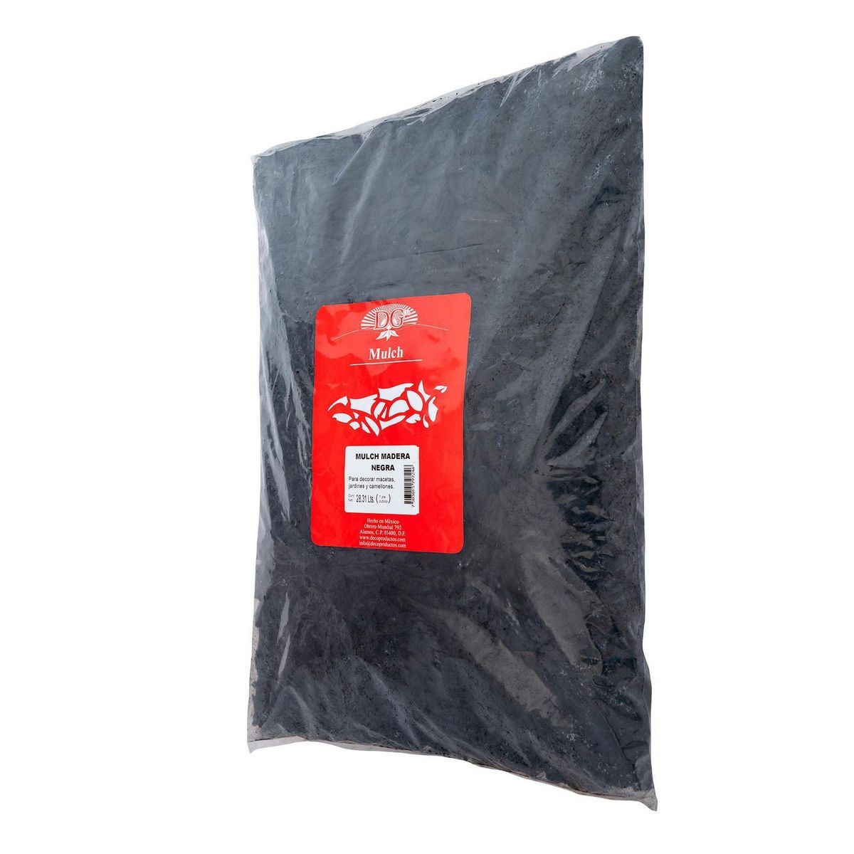 Decoproductos Garden - Mulch madera negro 1 pies cúbicos