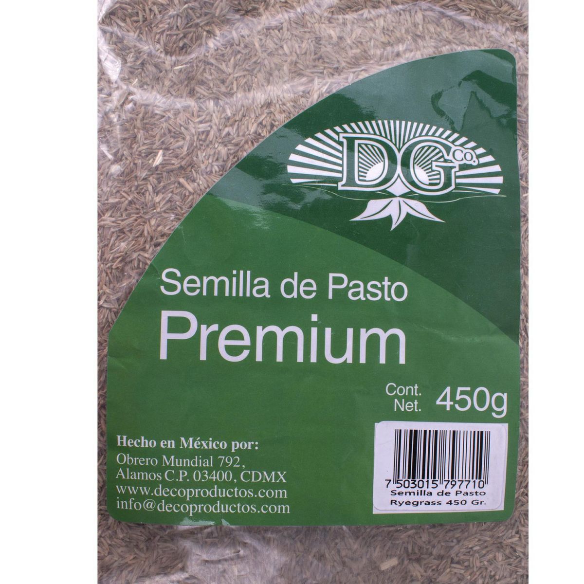 Semilla de pasto premium 450 gr, marca Decoproductos Garden - Foto 2