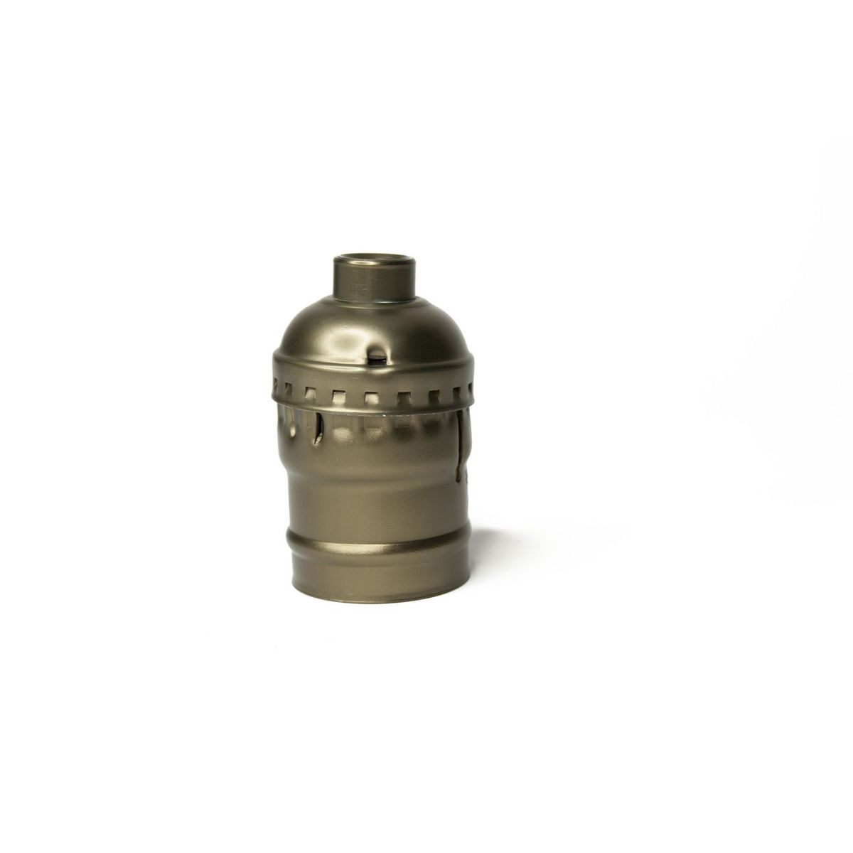 Portalámpara aluminio verde militar, marca Lamper - Foto Principal