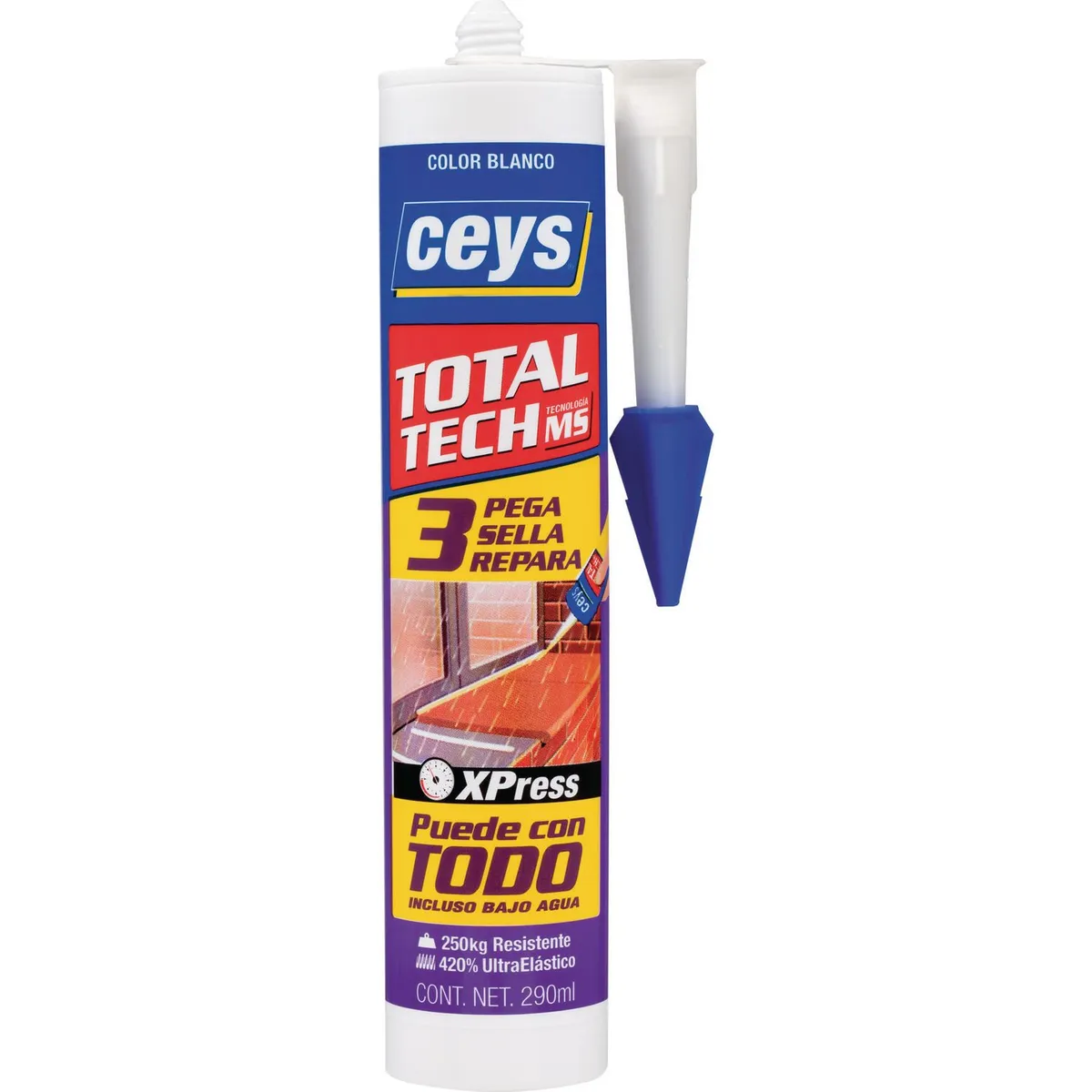 Ceys - Adhesivo montaje Total Tech 290 g