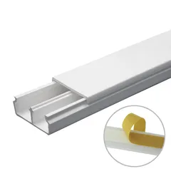 Canal TMK1 735 blanco c/cinta adhesiva