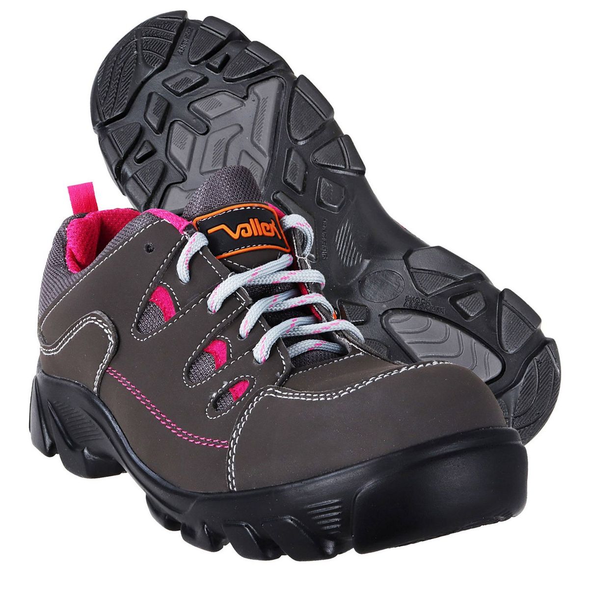 Vallen - Zapato pink choclo dieléctrico gris/rosa c/c policarbonato suela PU/PU T8