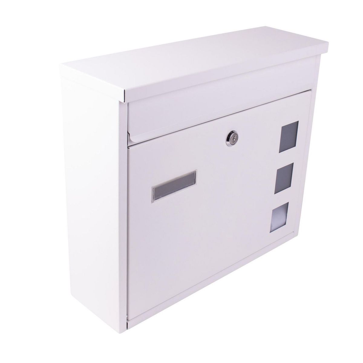 Handy Home - Buzón de Acero Galvanizado 36 X 32 X 12 cm Plata