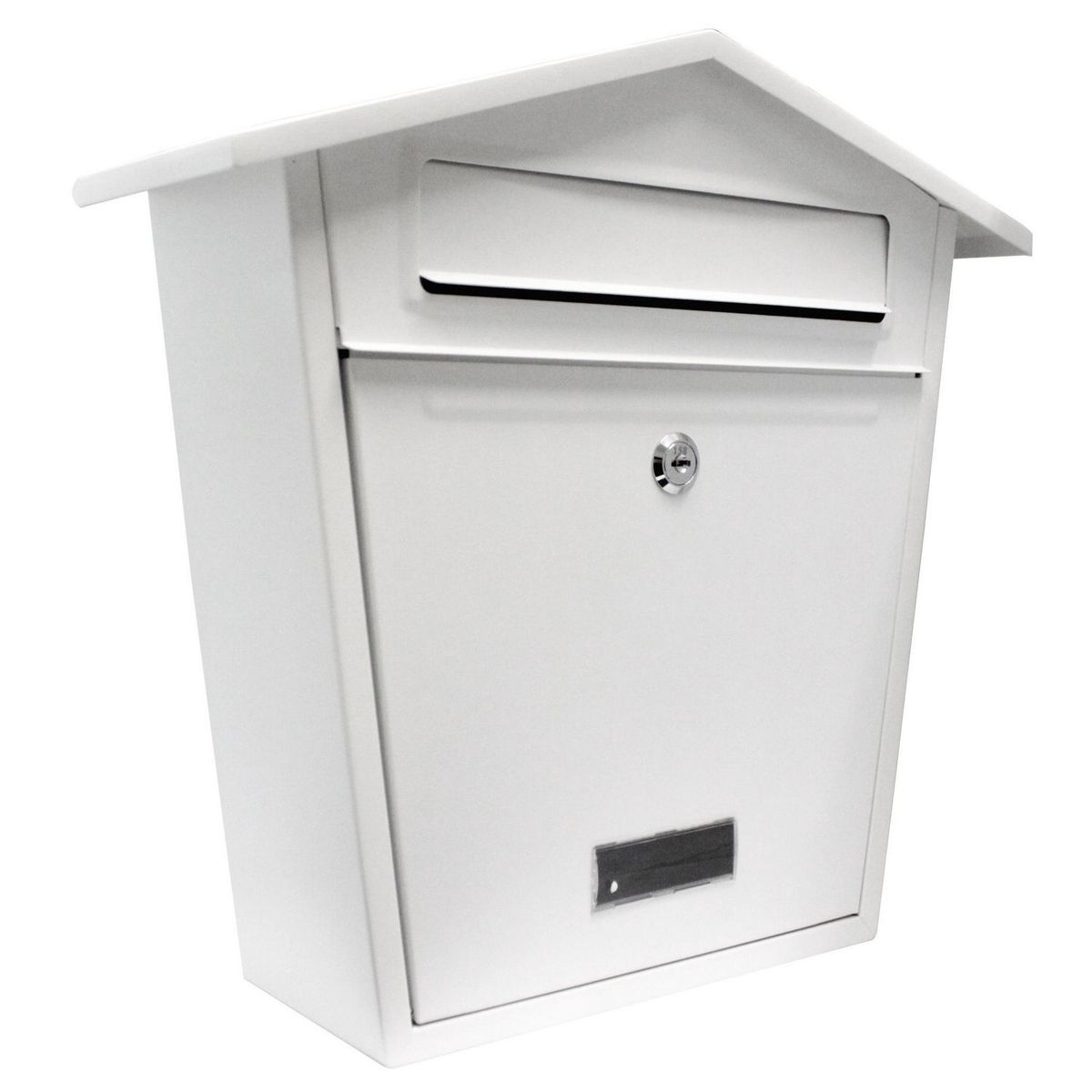 Handy Home - Buzón de acero galvanizado 37 x 36 x 13 cm blanco