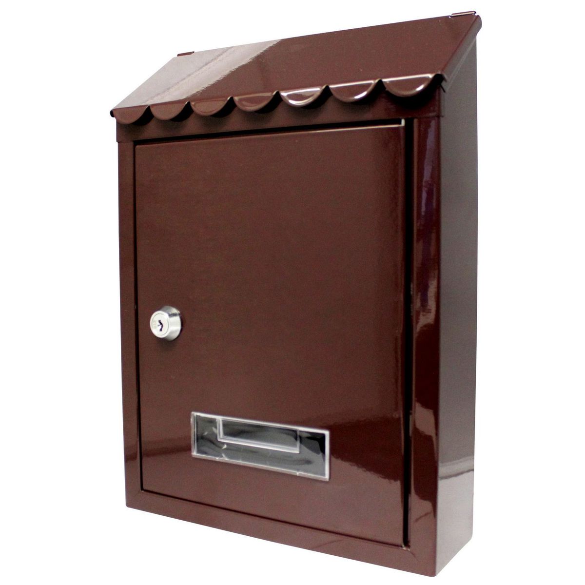 Buzón metálico 22 x 30.5 x 7 cm café, marca Handy Home - Foto Principal