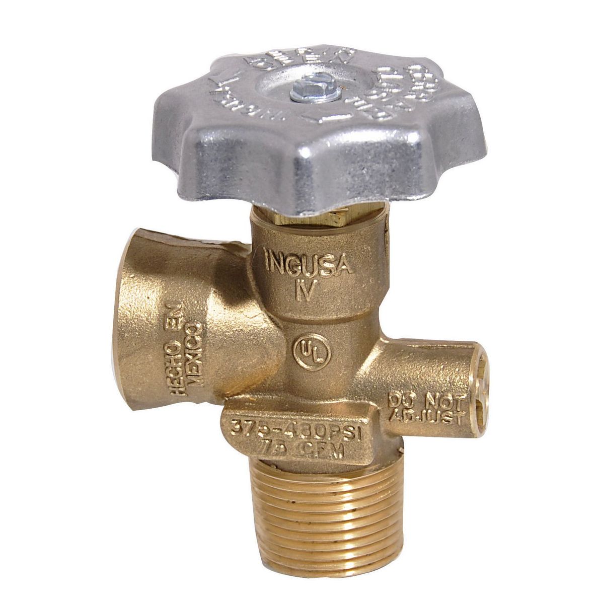 Ingusa - Válvula de cilindro para tanque estacionario de 45 kg