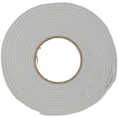 Cinta adhesiva de hule espuma 9.5 mm x 4.8 mm x 5.2 m gris