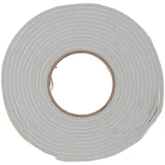 Cinta adhesiva de hule espuma 9.5 mm x 4.8 mm x 5.2 m gris