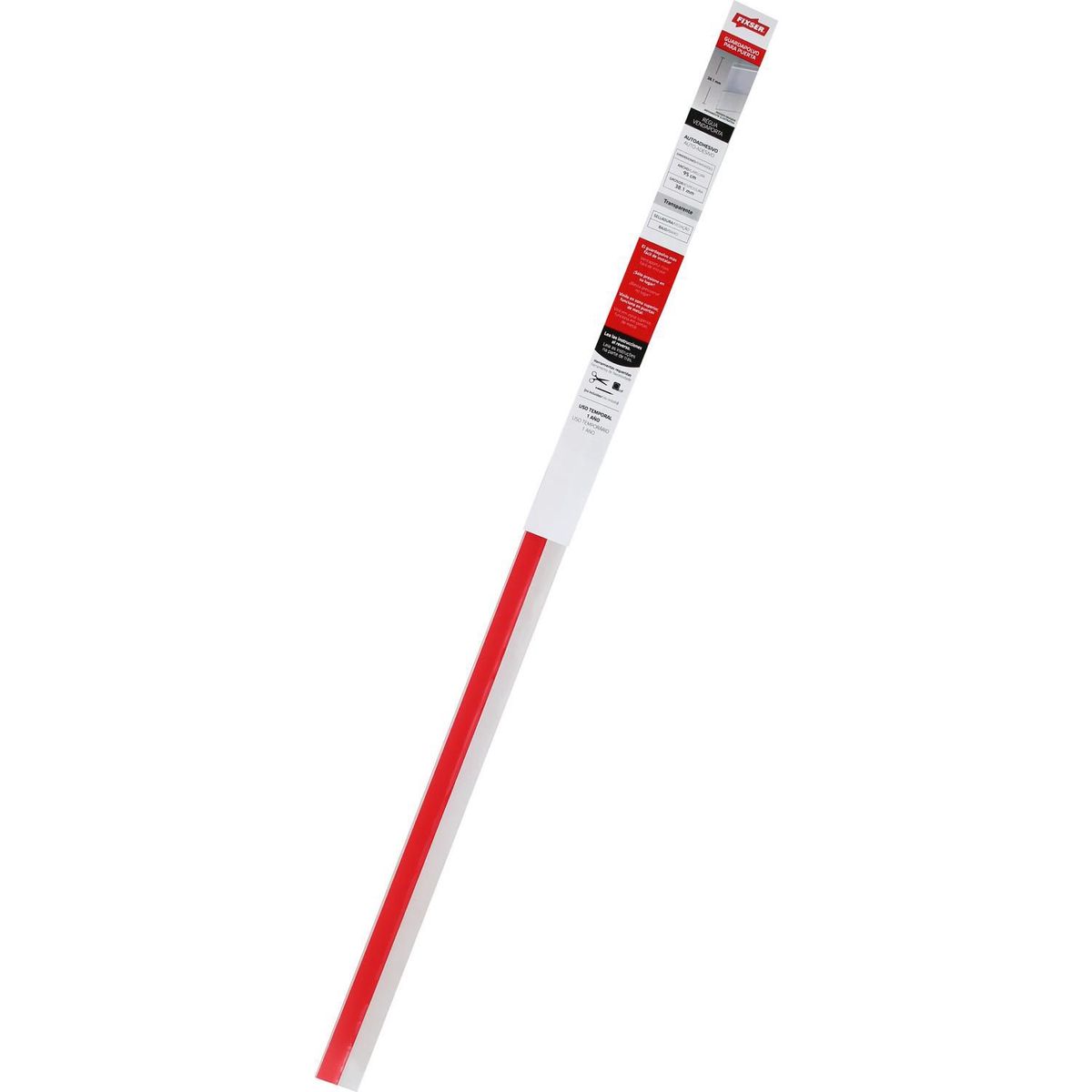 Fixser - Guardapolvo vinilo autoadhesivo 38.1 mm x 91.5 cm transparente