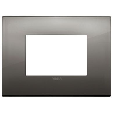 Placa classic metal cromo negro