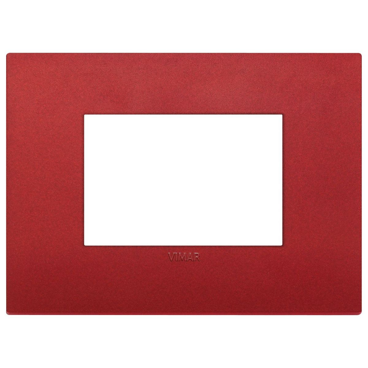 Placa classic tecnopolímero rojo mate, marca Vimar - Foto Principal