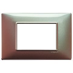 Placa tecno marrón irisdicente