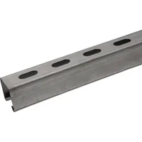 Perfil Unicanal Solido Pared Gruesa Perforado 4 cm Ancho X 4 cm Alto / 3mts