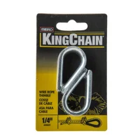 Guardacabos p/cable de acero 1/4" x 2 pc