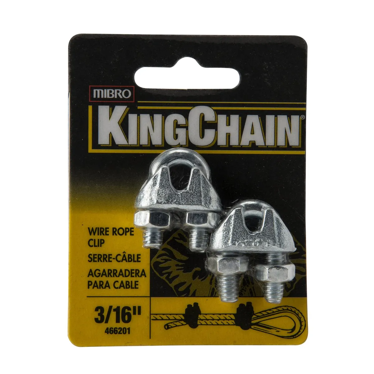 Kingchain - Nudos para cables de acero 1/8" x 2