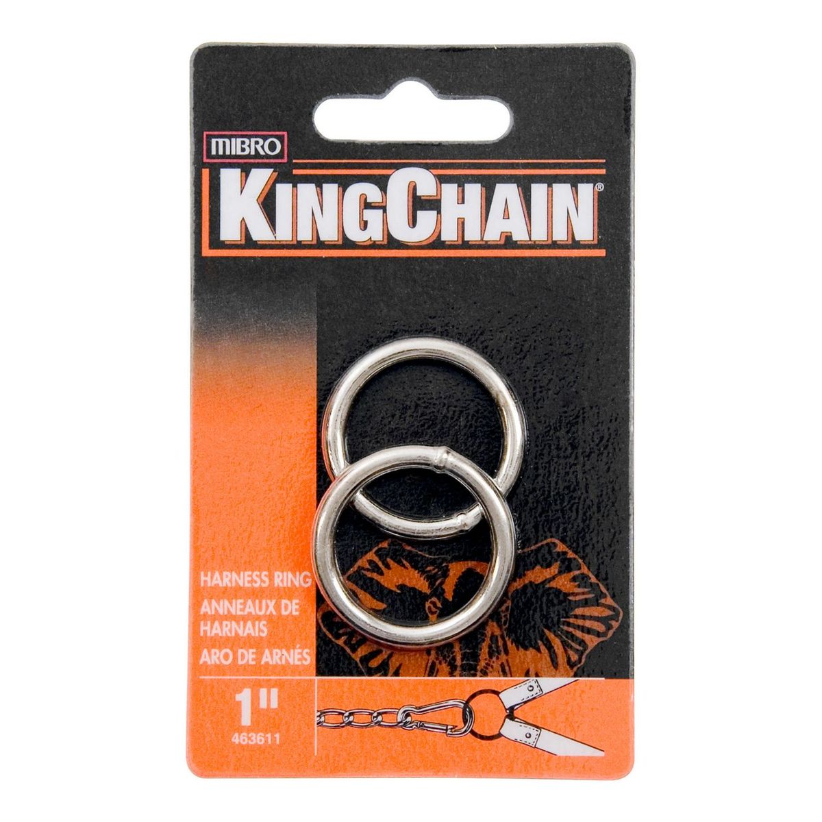 Kingchain - Aros níquel 1'' x 2 pc en tarjeta