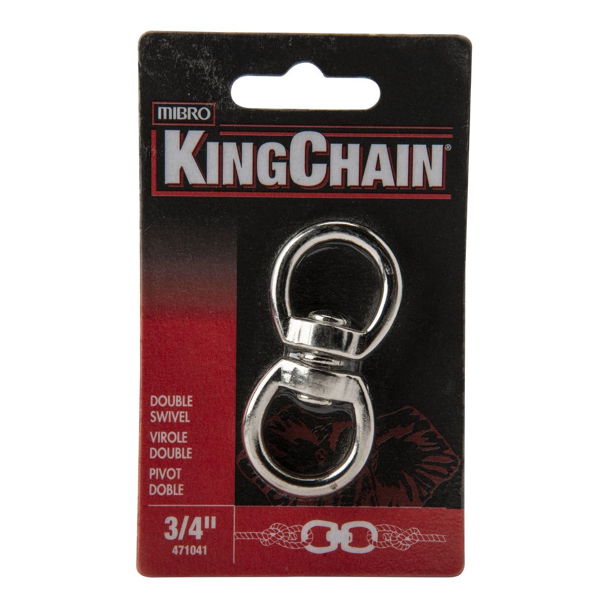 Kingchain - Destorcedor de zinc en tarjeta 3/4"