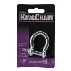Grillete p/cadena de zinc 5/16" en tarjeta