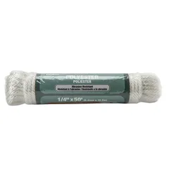 Cuerda de poliéster 1/4" x 15 m blanca