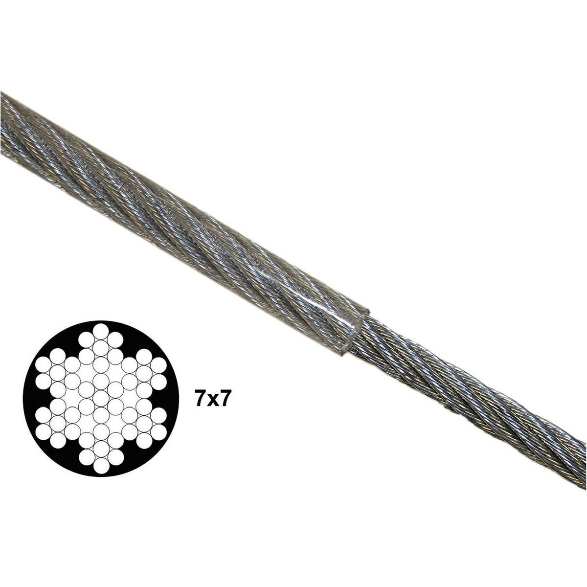 Cadena acero forrado plástico 1/16" x 3/32'' x 9 m, marca Kingchain - Foto 2