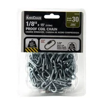 Cadena acero 30 zinc - 1/8'' x 5 m