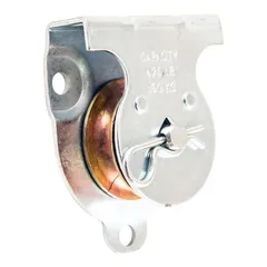 Polea p/pared uso rudo zinc 1-1/2" a granel