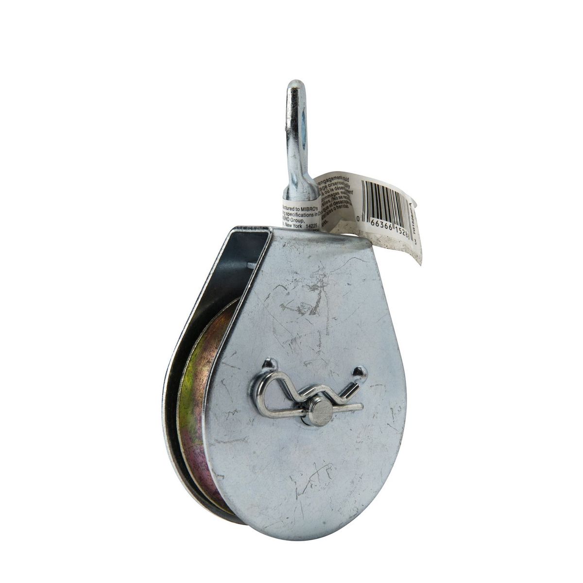 Polea c/destorcedor uso rudo zinc 2-1/2" a granel, marca Kingchain - Foto Principal