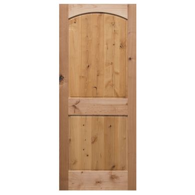 Puerta de madera de 2 paneles Alder de 80 x 213 cm Natural