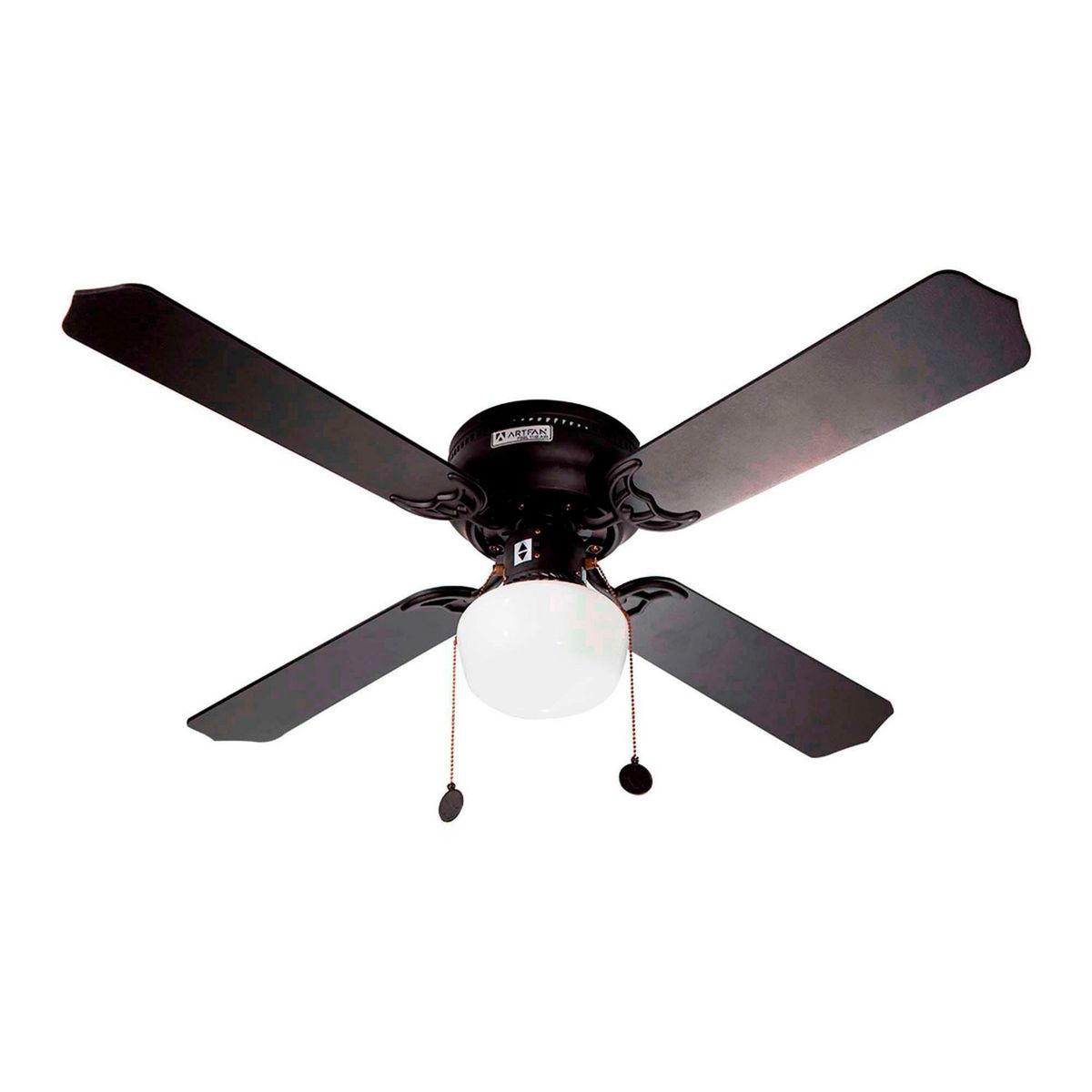 Ventilador de Techo Labardi 4 Aspas y 1 Luz de 42" Negro, marca Artfan - Foto Principal
