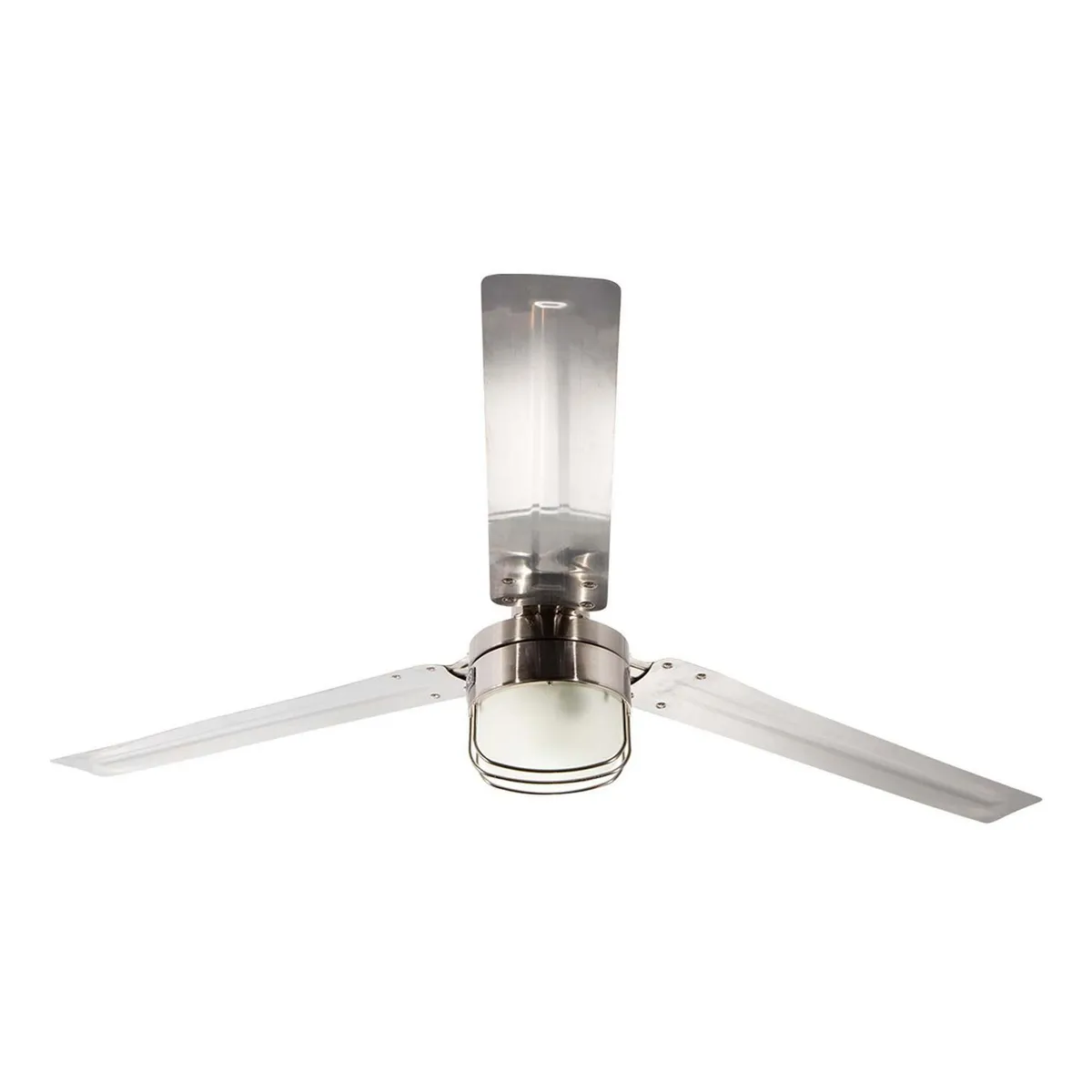 Artfan - Ventilador de Techo Vanetti 3 Aspas y 1 Luz de 54" Plata