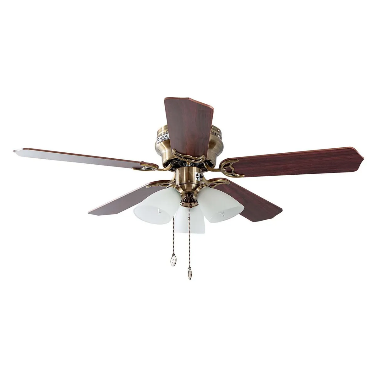Artfan - Ventilador de Techo Flint 5 Aspas y 3 Luces de 42" Bronce