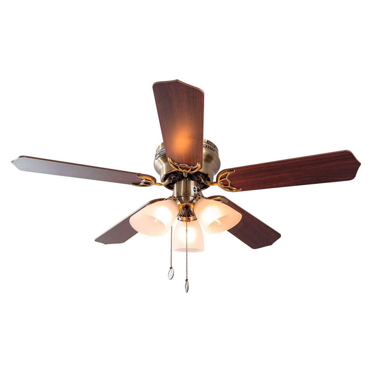Artfan - Ventilador de Techo Flint 5 Aspas y 3 Luces de 42" Bronce