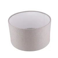 Pantalla para lámpara tela 16cm Cuadrille gris