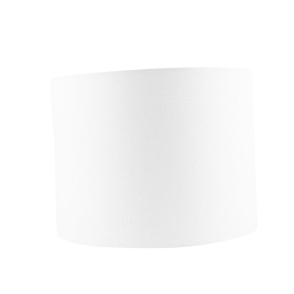 Luzerna - Pantalla de tela Etamina para lámparas de 18 cm Blanco