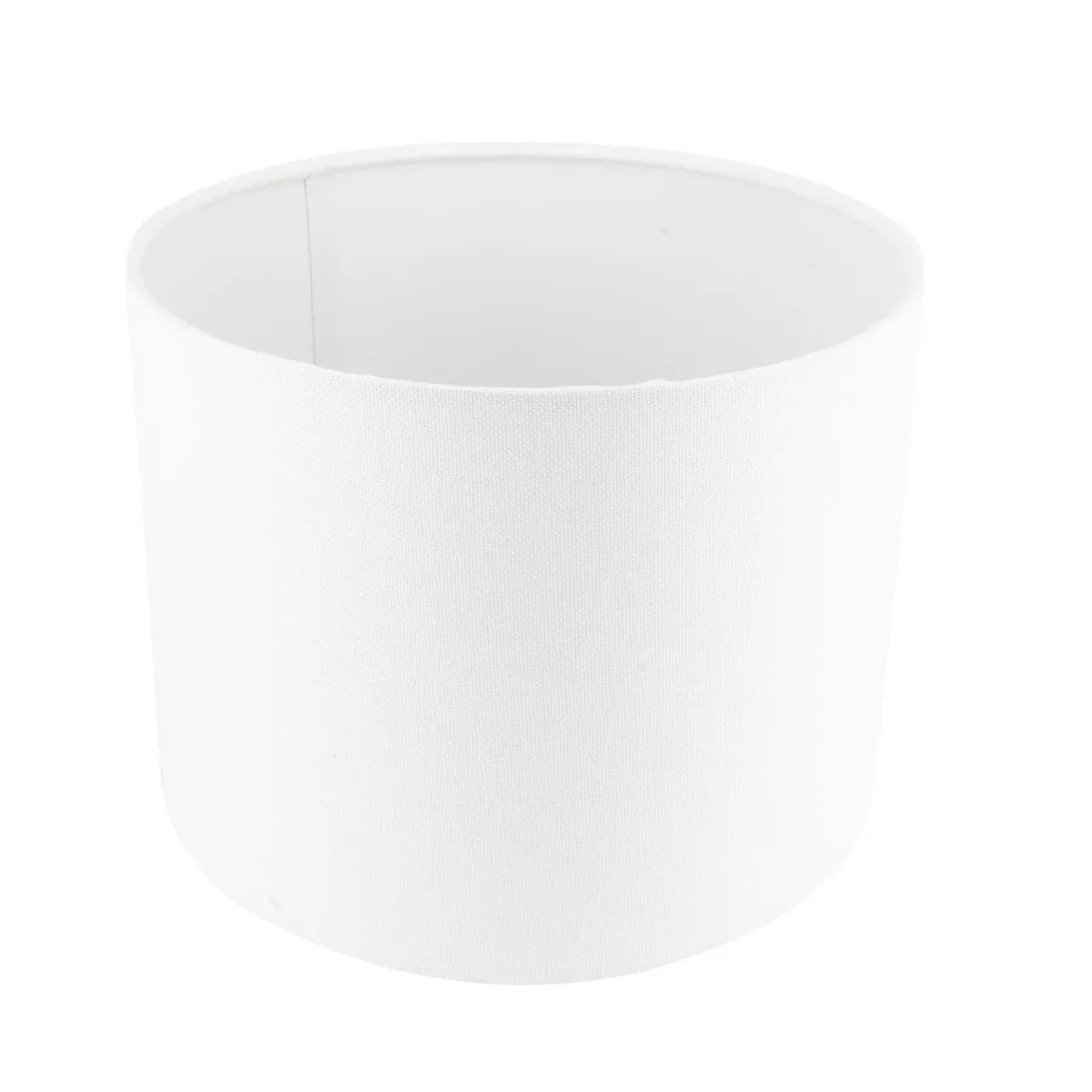 Luzerna - Pantalla de tela Etamina para lámparas de 18 cm Blanco