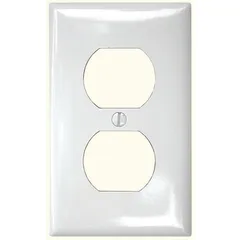 Placa dúplex blanco