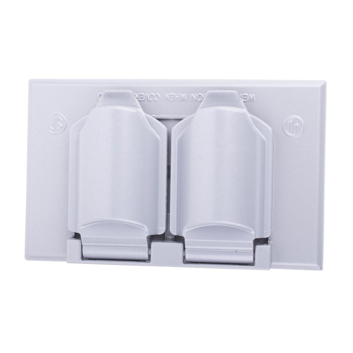 Bticino - Tapa intemperie para toma dúplex gris