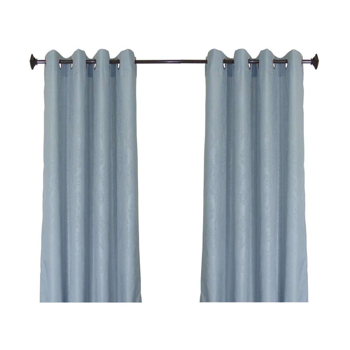 Deco Cortina - Cortina semi-opaca gris 140x220 cm