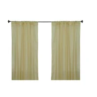 Cortina traslúcida Organza beige 140x210 cm