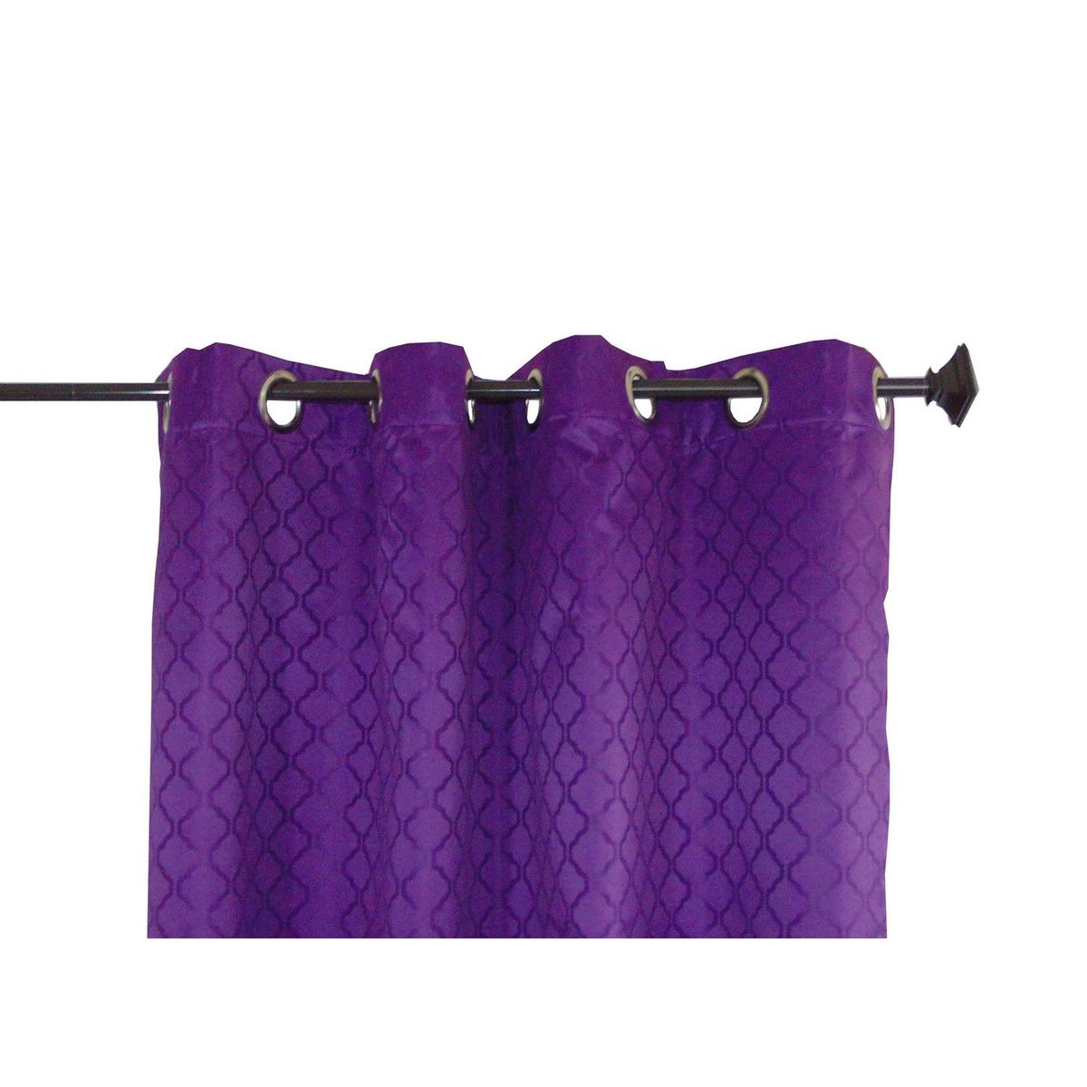 Deco Cortina - Cortina Black Out rombos morado 135x220 cm