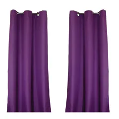 Cortina semi-opaca Cracker morada 135x220 cm