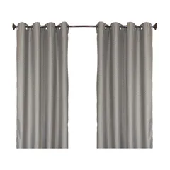 Cortina Semi-Opaca Gracas Color Gris 135 x 220 cm