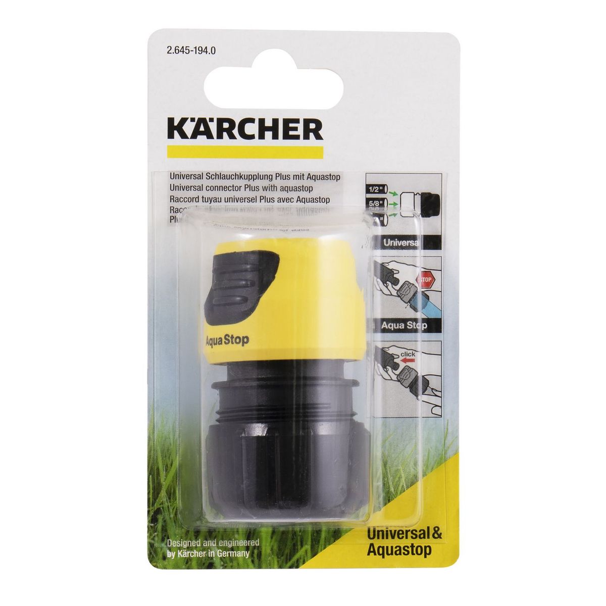 Karcher - Conector Universal Plus Con Aqua Stop