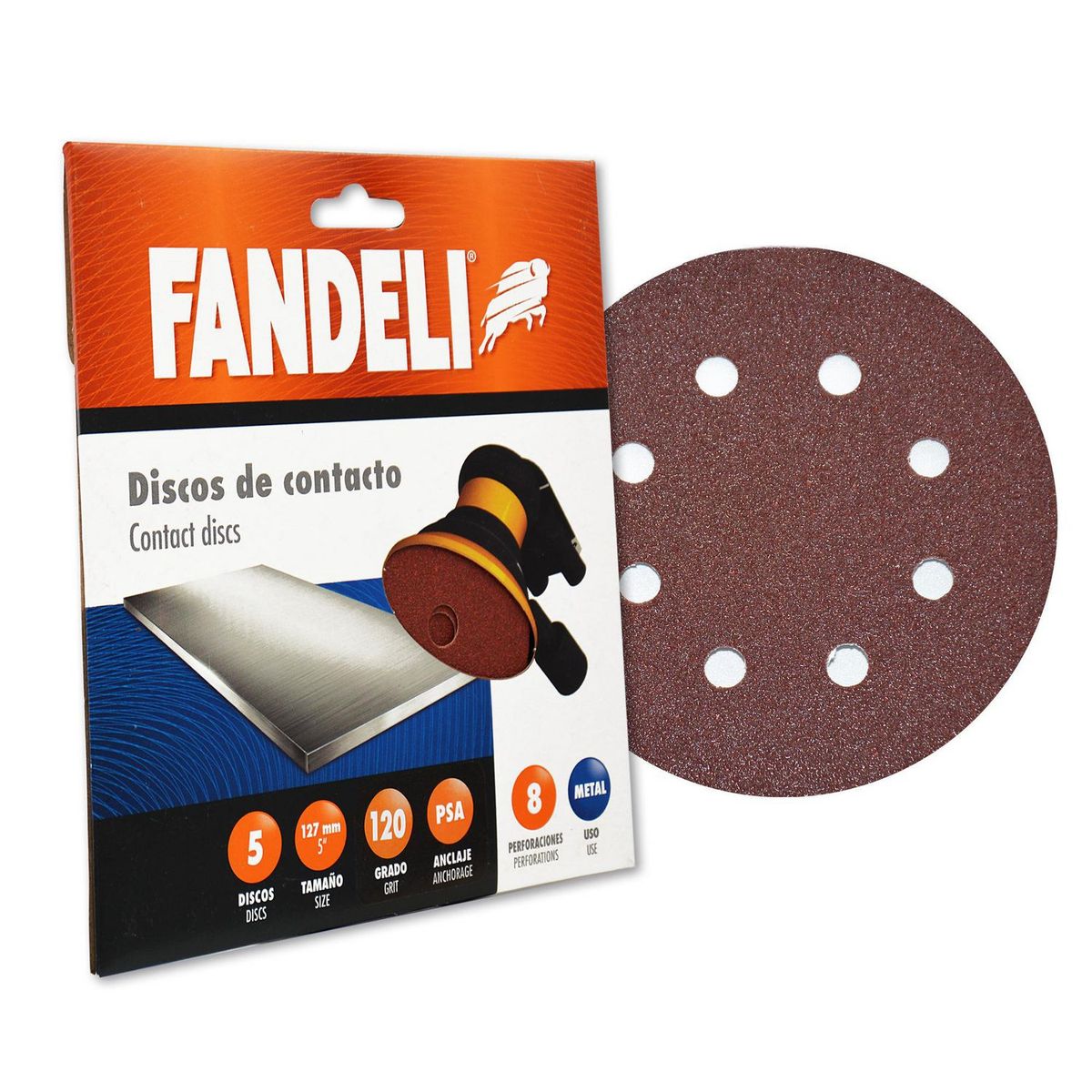 Fandeli - Disco 5" Grado 120P Psa
