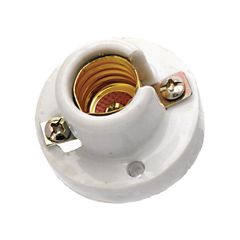 Socket de cerámica tipo E12 Blanco