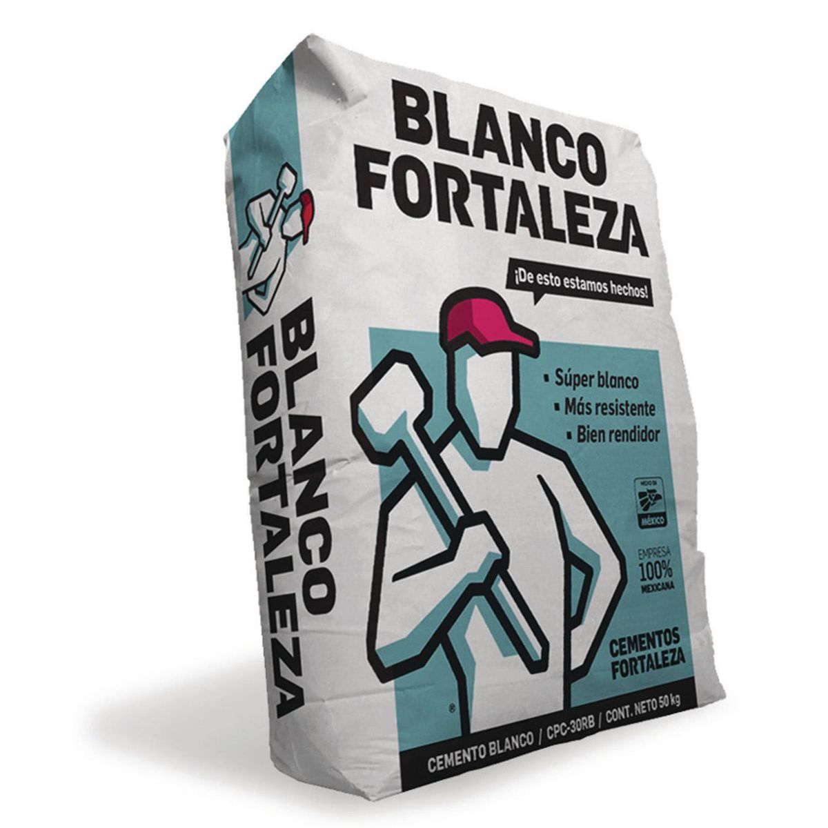 Cemento 50 kg blanco, marca Fortaleza - Foto Principal