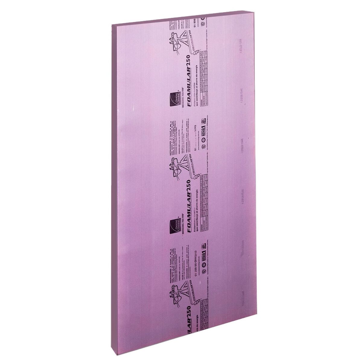 Placa de poliestireno extruido Foamular de 1 pulgada de 1.2 x 2.4 m, marca Owens Corning - Foto Principal